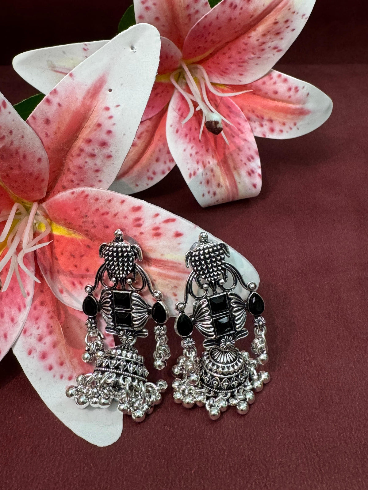 Aurea Royal Elephant Jhumka Earrings