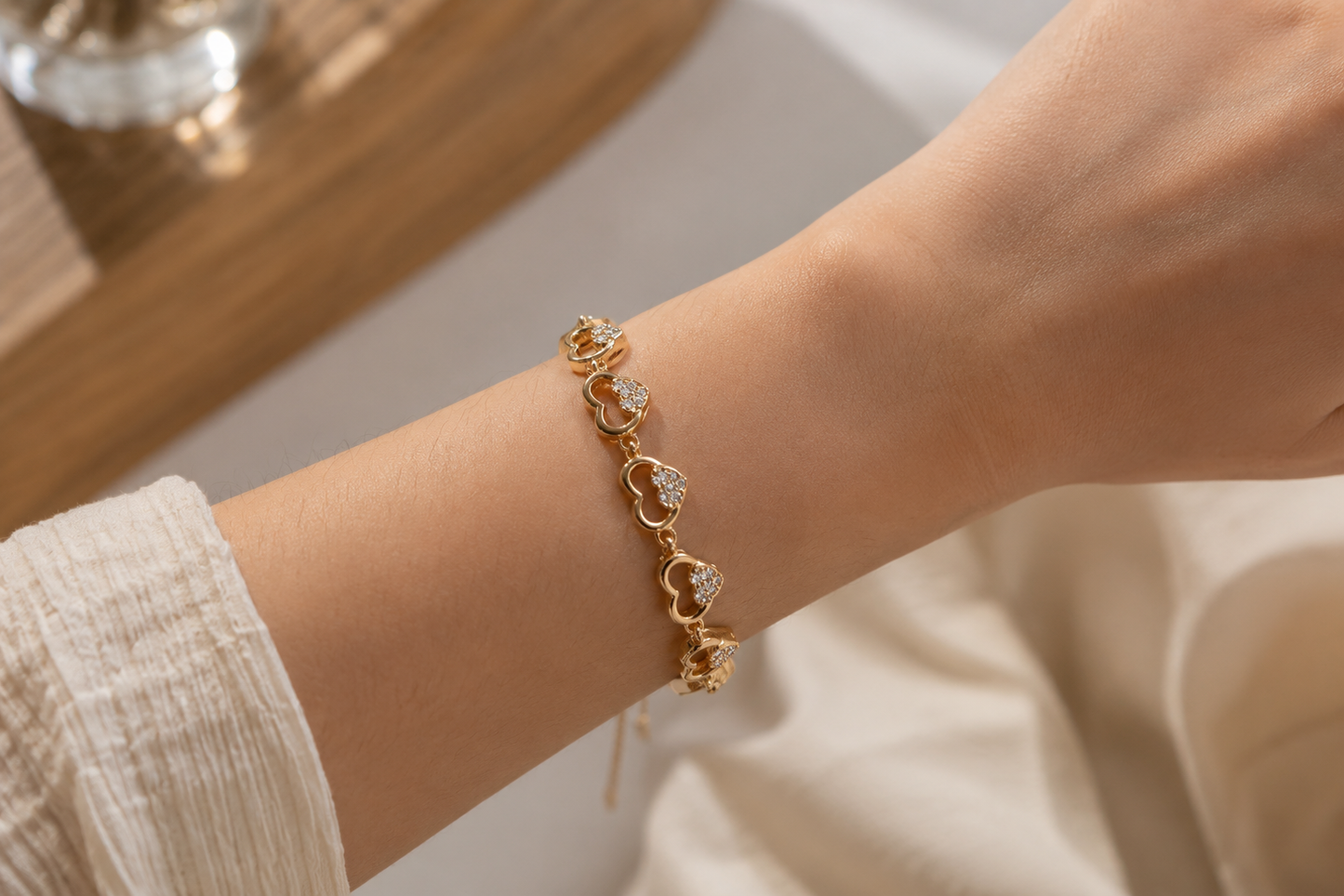Aurea Amora Heart Link Bracelet