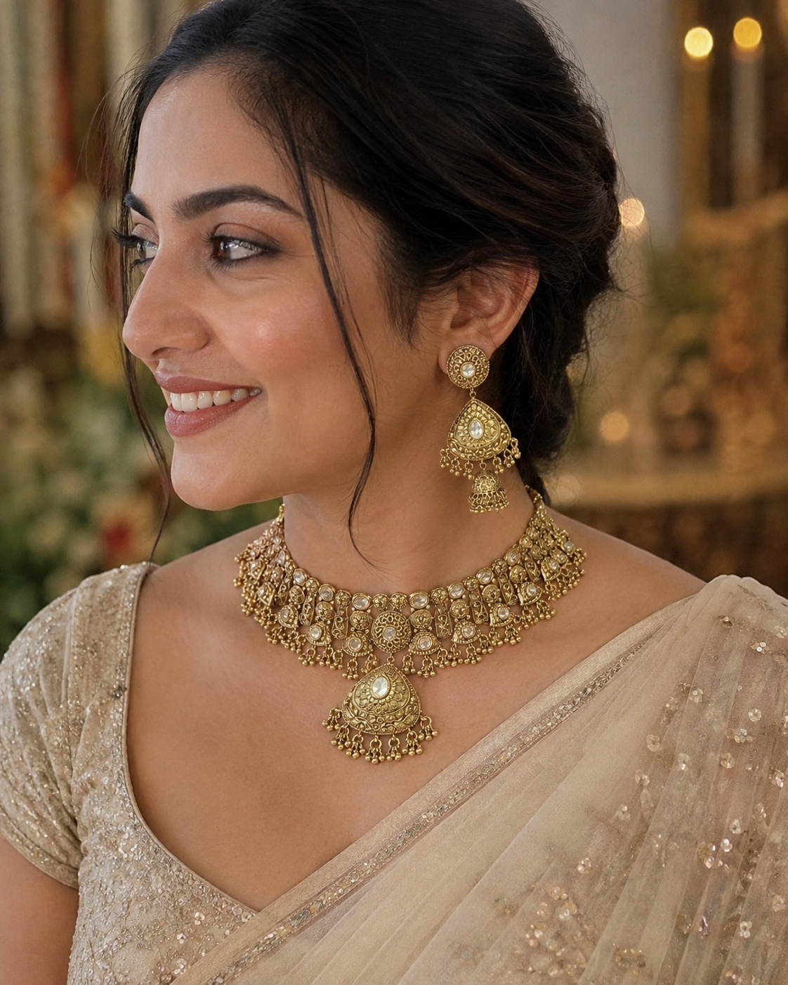 Aurea Noor Mahal Antique Choker