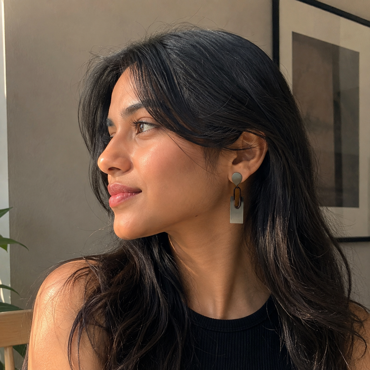 Aurea K-POP Geometric Drop Earrings