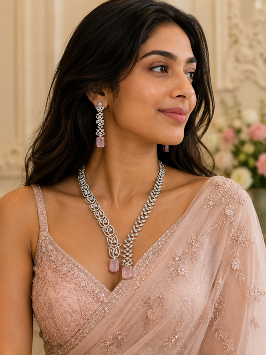 Aurea Rosé Grace AD Necklace Set