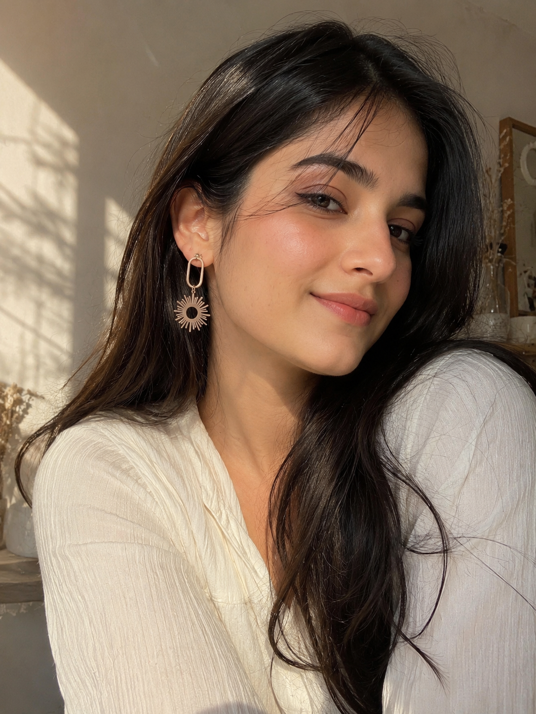 Aurea Sunburst Drop Earrings