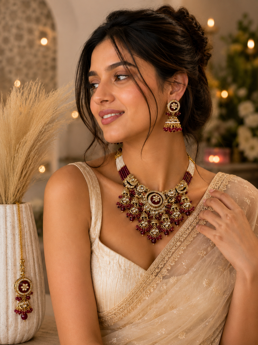 Auréa Riwaayat Ruby Heritage Jewellery Set