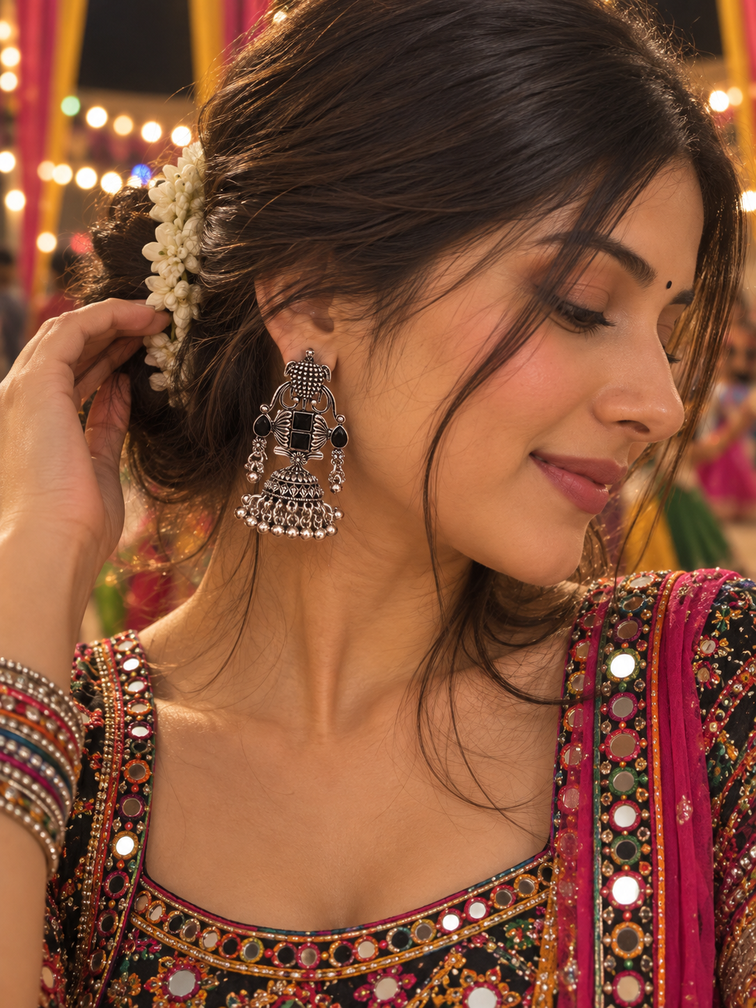 Aurea Royal Elephant Jhumka Earrings