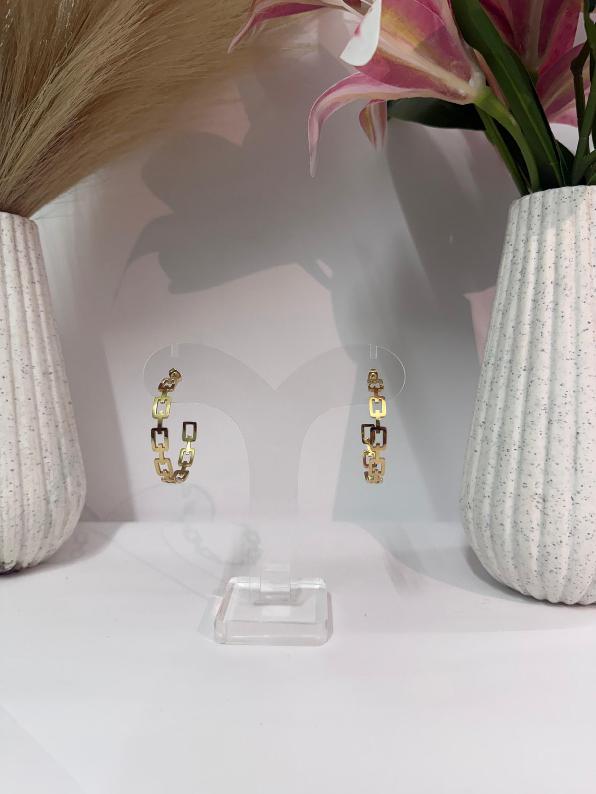 Aurea Linkora Luxe Chain Drop Earrings