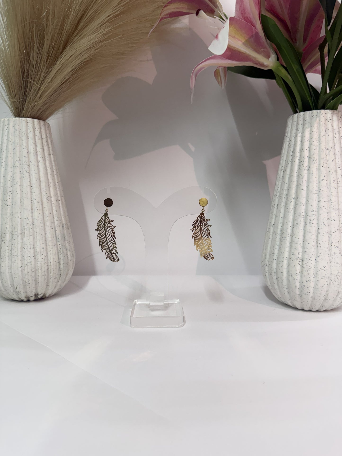 Aurea Seoul Feather Korean Earrings