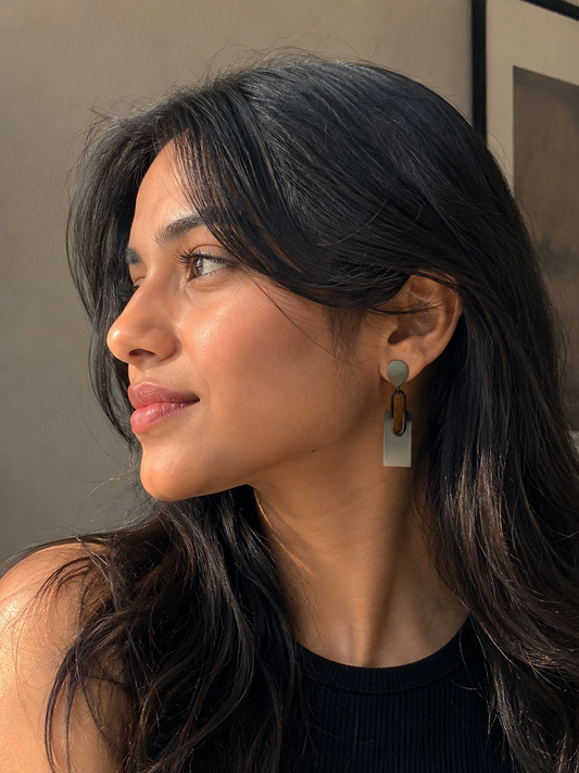Aurea K-POP Geometric Drop Earrings